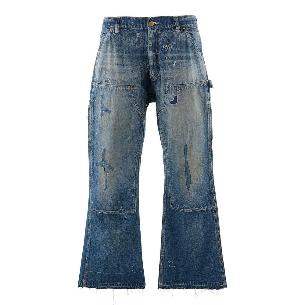 SAINT MXXXXXX | DOUBLE KNEE DENIM / BLUE