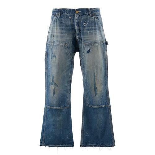 SAINT MXXXXXX | DOUBLE KNEE DENIM / BLUE