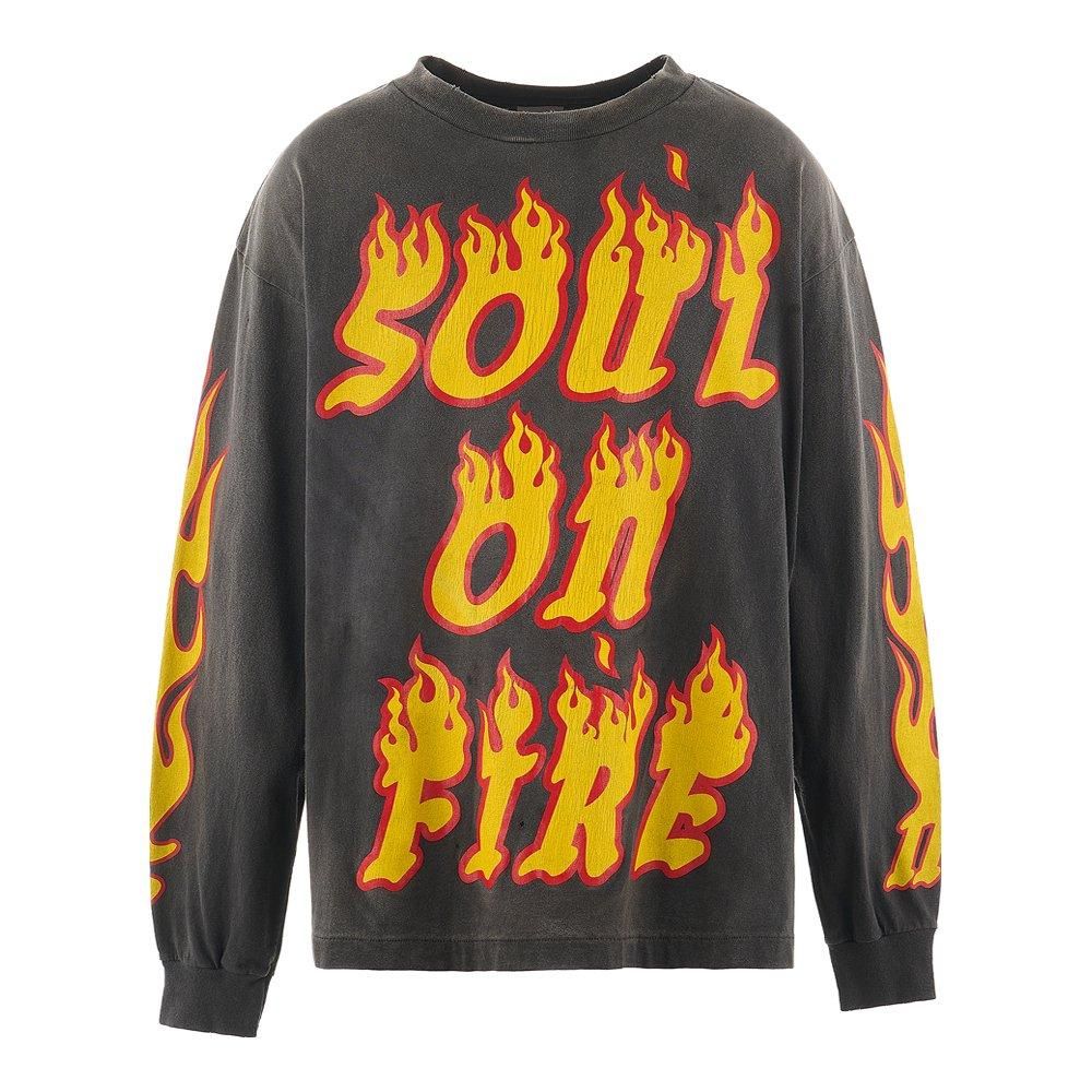 SAINT MXXXXXX | LS TEE SOUL ON FIRE / BLACK