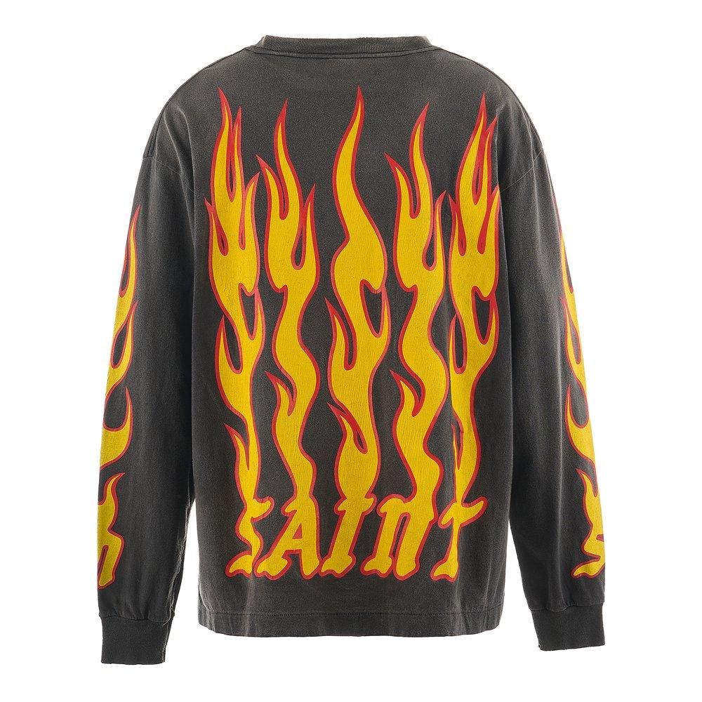 SAINT MXXXXXX | LS TEE SOUL ON FIRE / BLACK
