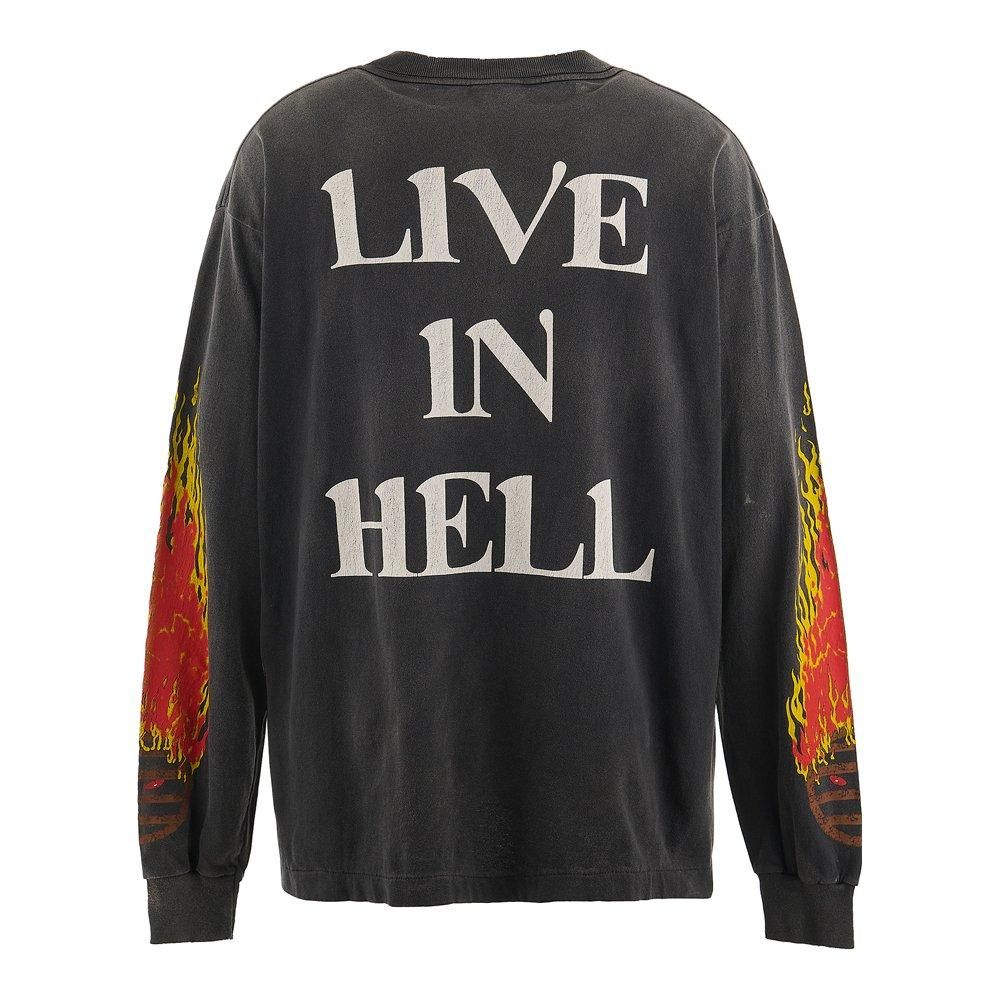 SAINT MXXXXXX | LS TEE LIVE IN HELL / BLACK