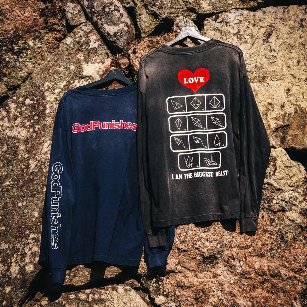 SAINT MXXXXXX | LS TEE DEAD SAINT / NAVY