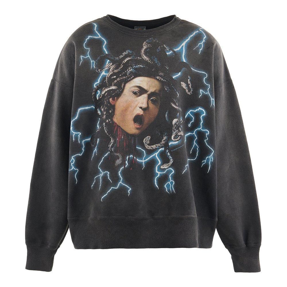 SAINT MXXXXXX | CREW NECK SWEAT SHIRT MEDUSA / BLACK