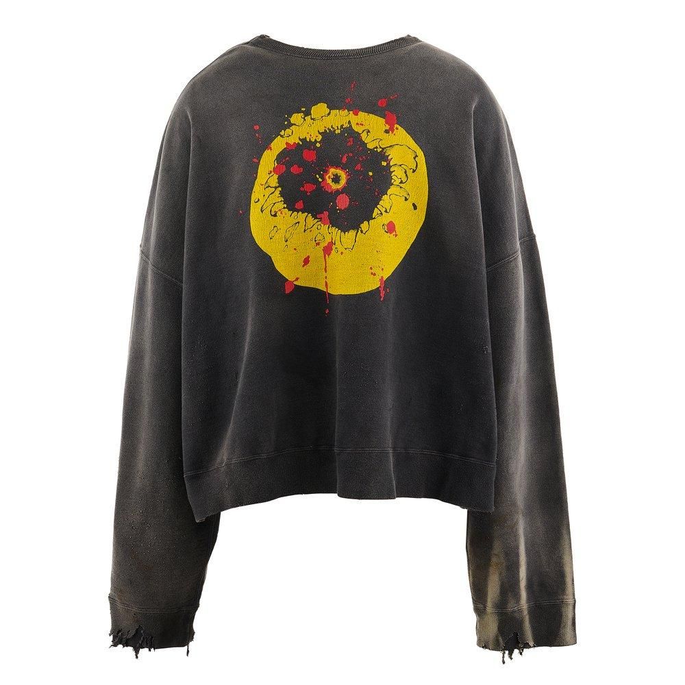 SAINT MXXXXXX | CP_CREW NECK SWEAT SHIRT SMILE / BLACK