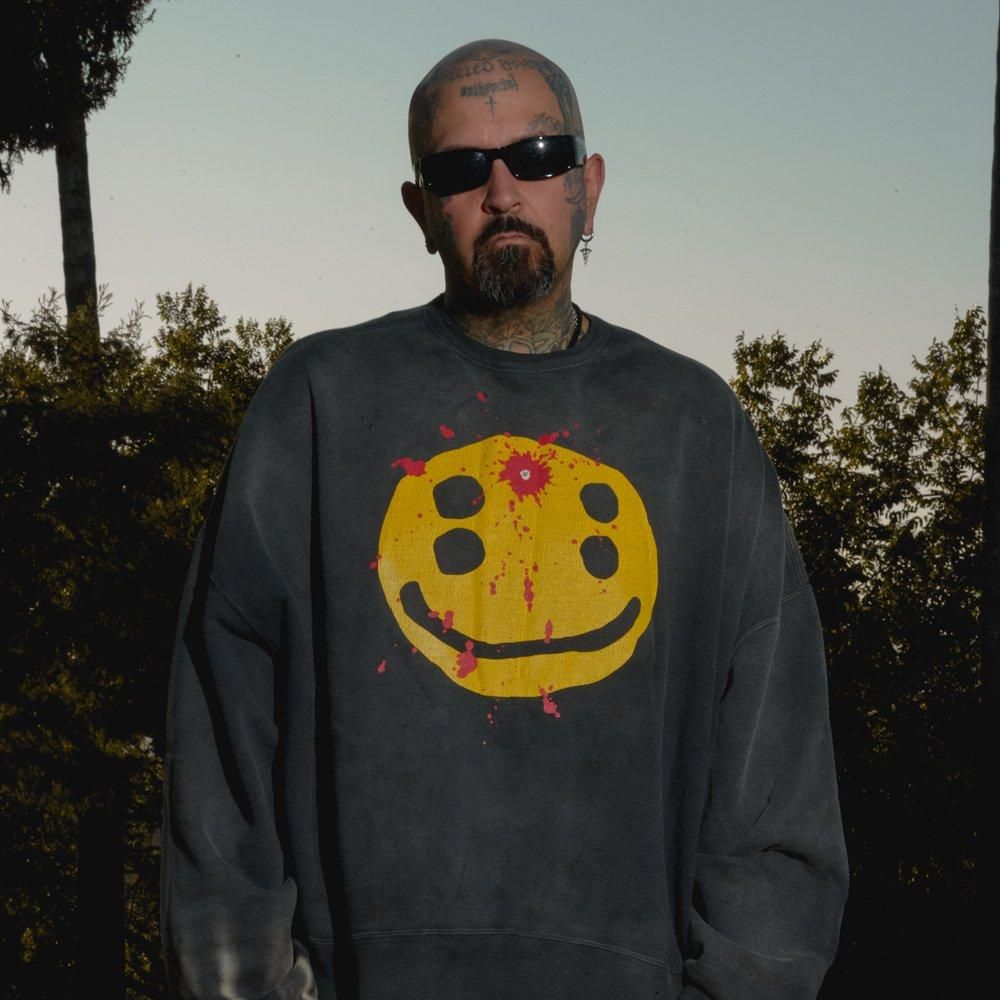 SAINT MXXXXXX | CP_CREW NECK SWEAT SHIRT SMILE / BLACK