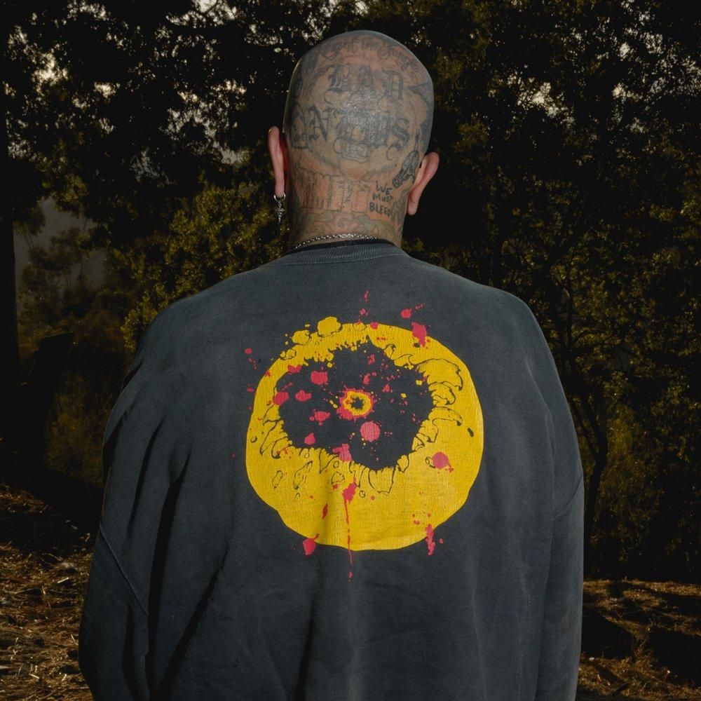 SAINT MXXXXXX | CP_CREW NECK SWEAT SHIRT SMILE / BLACK
