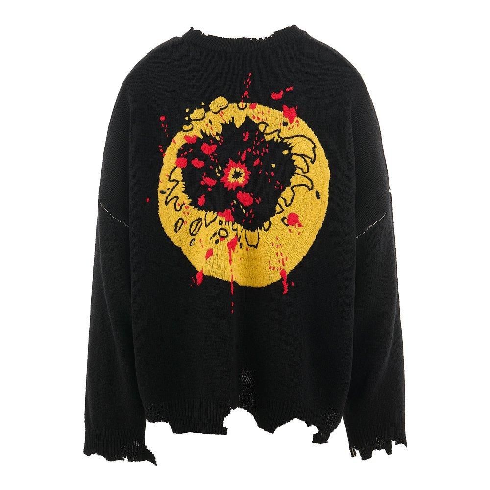 SAINT MXXXXXX | CP_CREW NECK KINT SMILE / BLACK