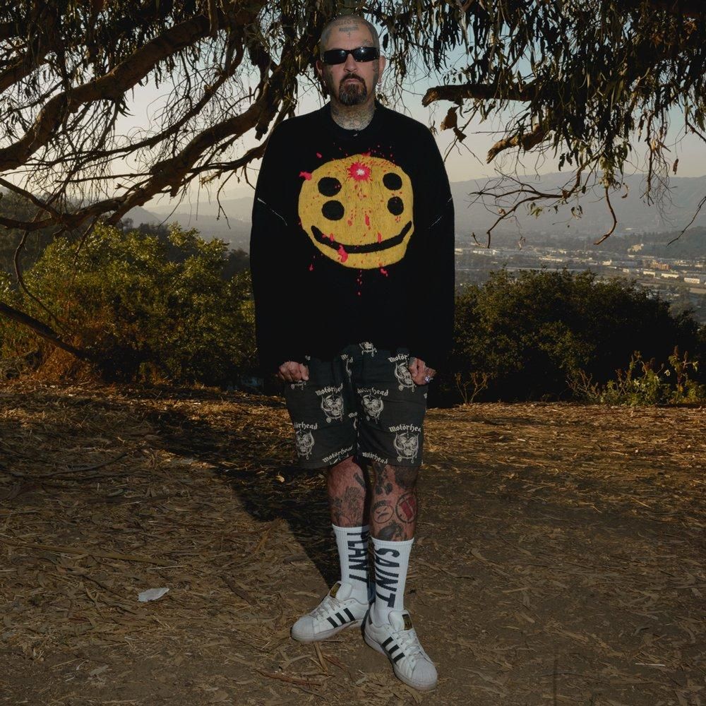 SAINT MXXXXXX | CP_CREW NECK KINT SMILE / BLACK