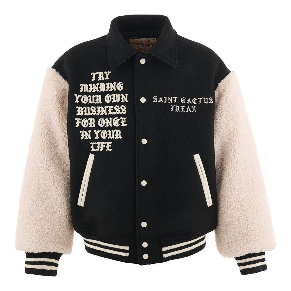 SAINT MXXXXXX | CP_VARSITY JACKET LMA / BLACK