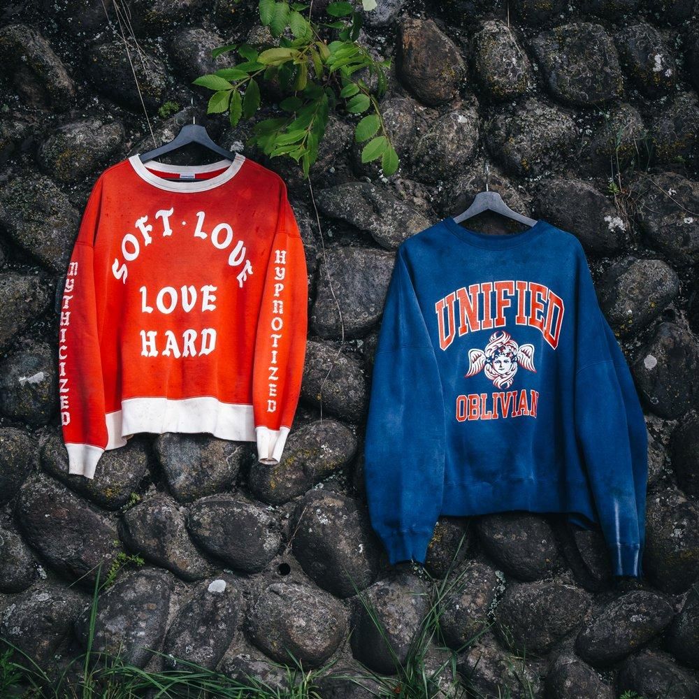 SAINT MXXXXXX | CREW NECK SWEAT SHIRT SOFT LOVE / RED