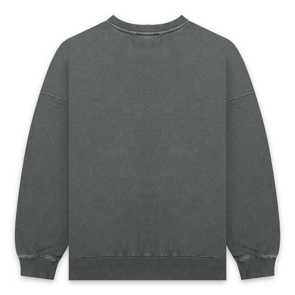 BLACK VINTAGE | CREWNECK SWEAT SHIRTS VINTAGE DYEING / SLATE