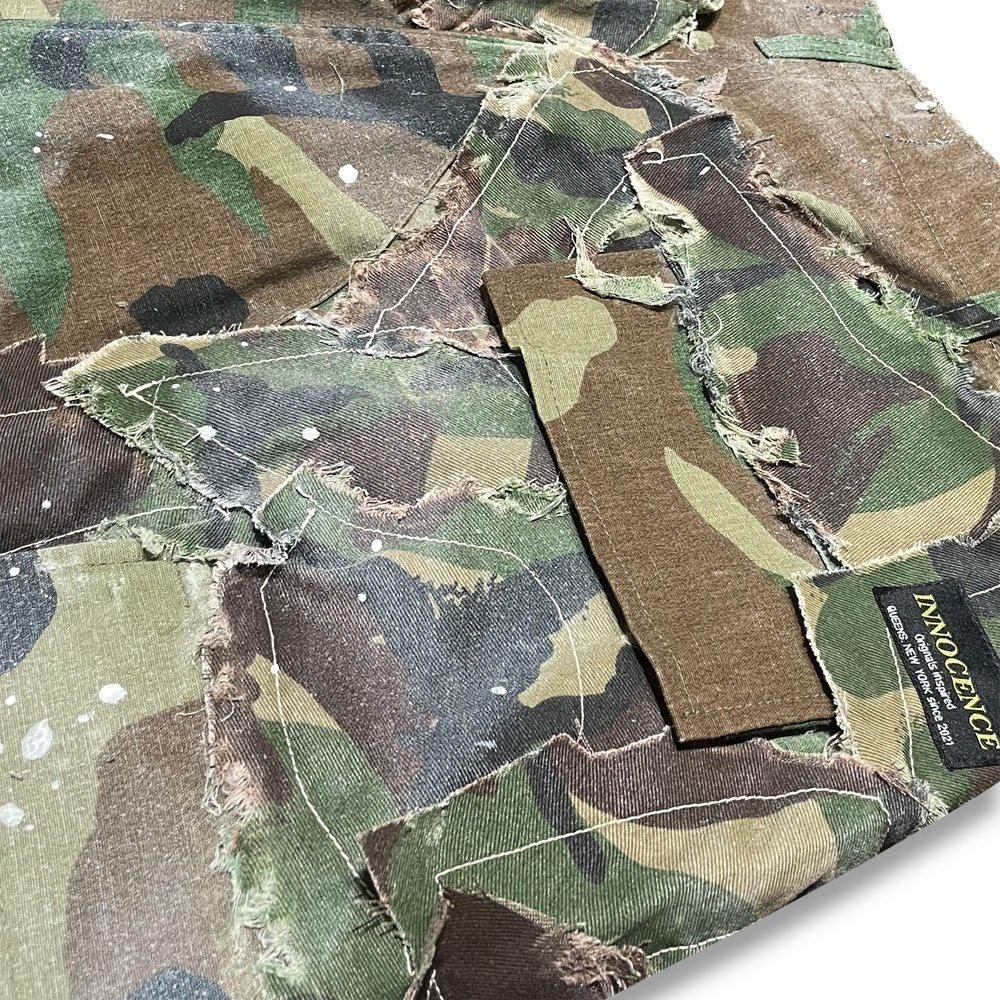 INNOCENCE | CAMO PATCHWORK DOCKING PANTS / MULTI
