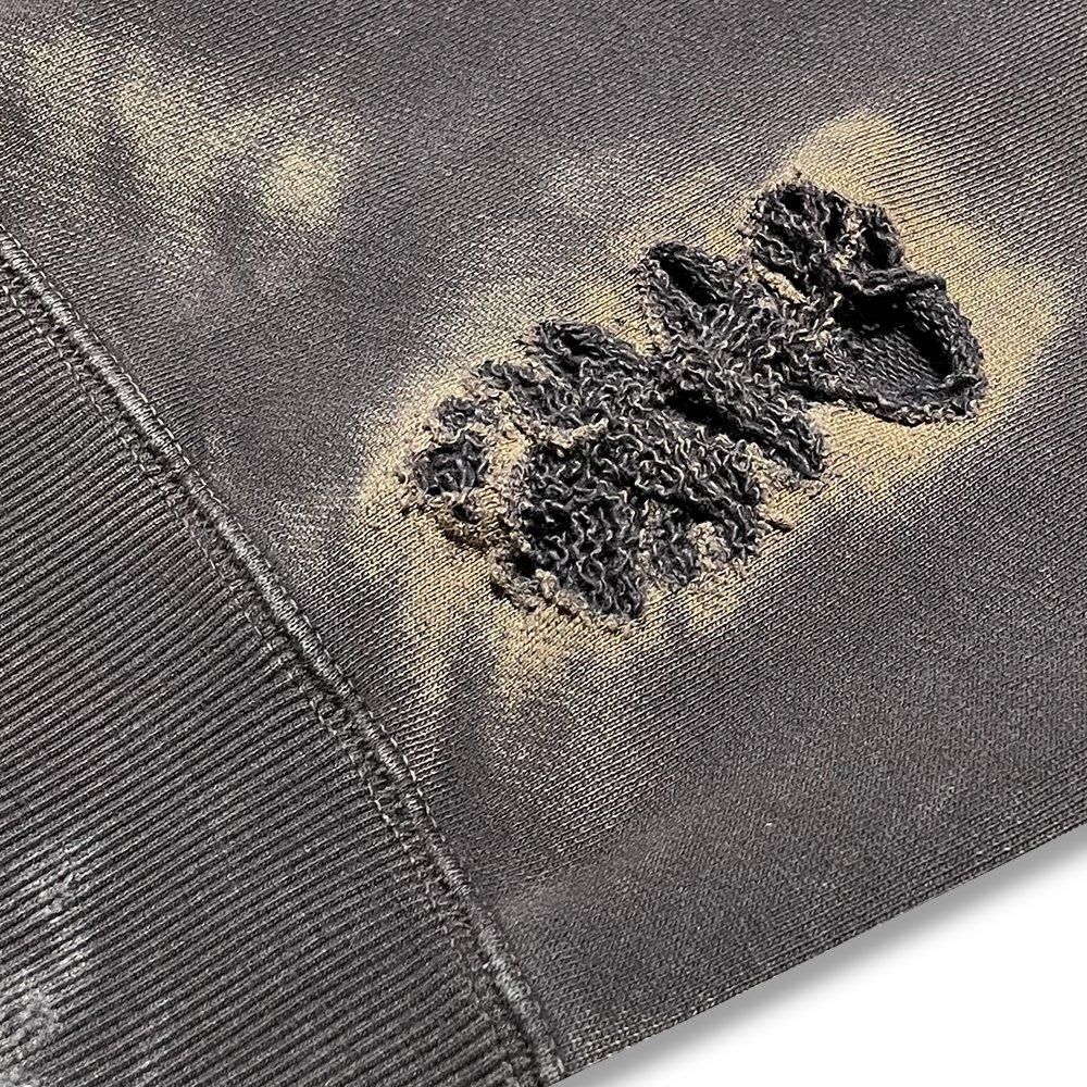 BLACK VINTAGE | CREWNECK SWEAT SHIRTS BURNER PROCESSING / BLACK