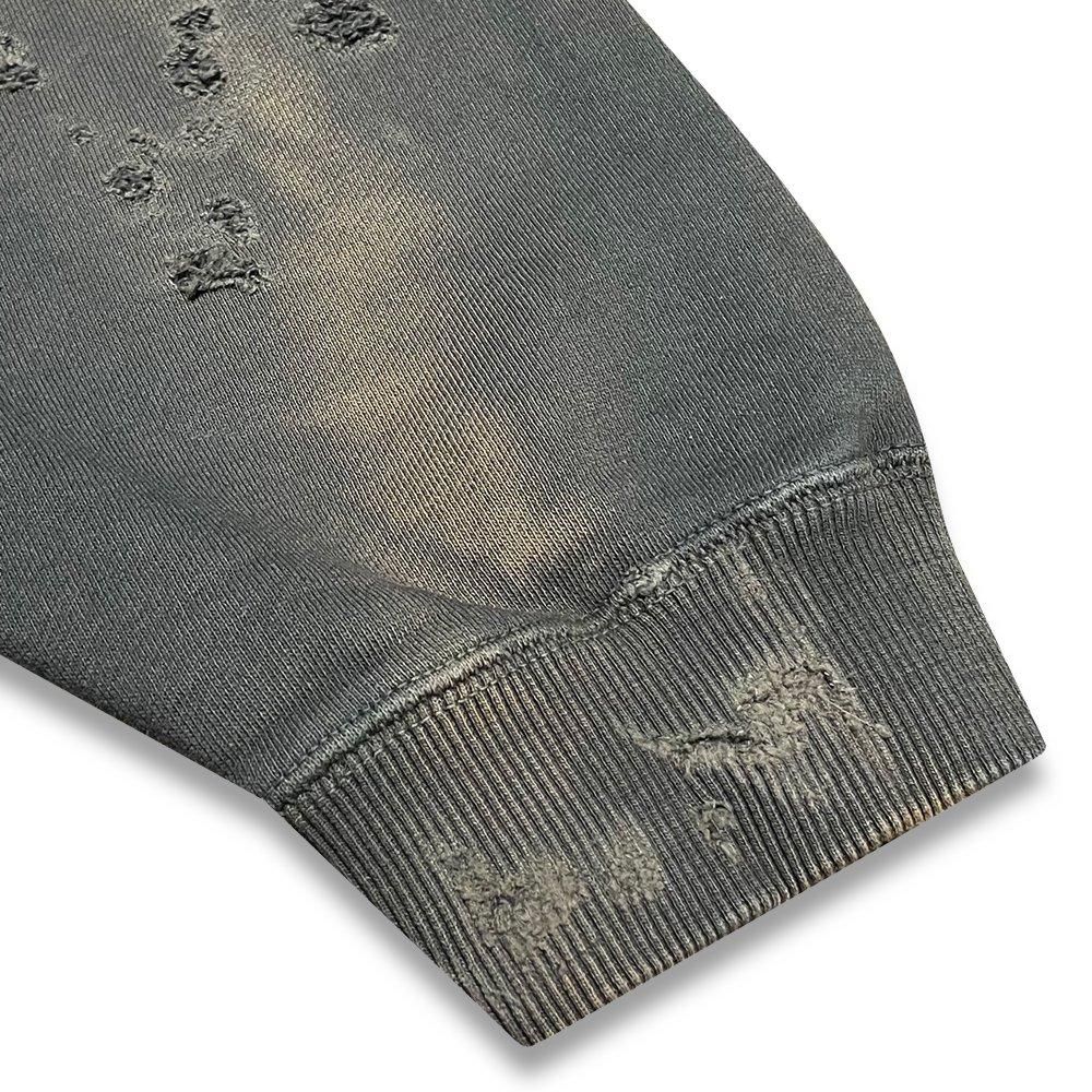 BLACK VINTAGE | CREWNECK SWEAT SHIRTS BURNER PROCESSING / SLATE