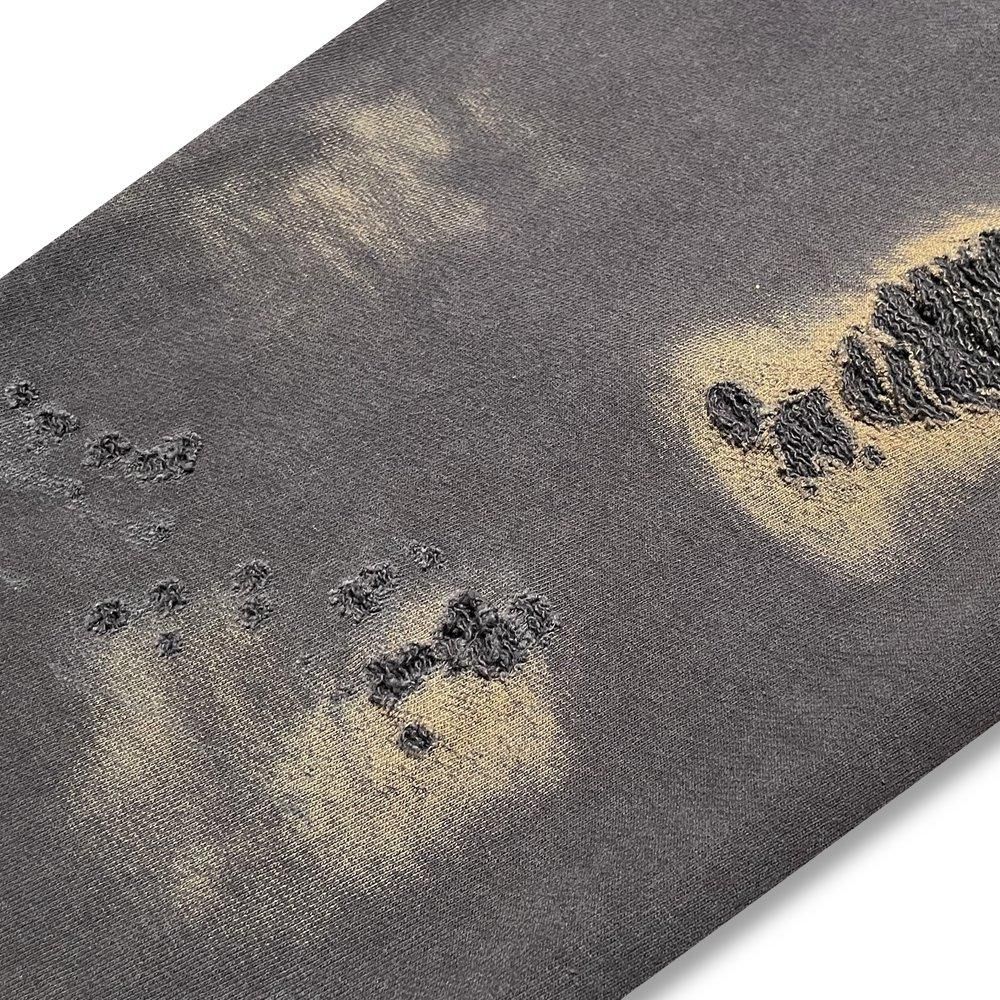 BLACK VINTAGE | SWEAT PANTS BURNER PROCESSING / BLACK