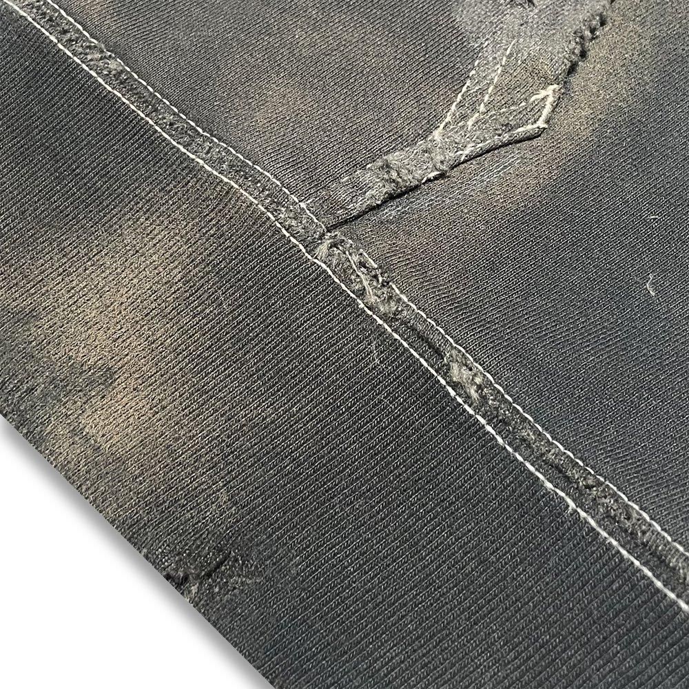 BLACK VINTAGE | ZIP HOODIE DUST PAINTING / SLATE