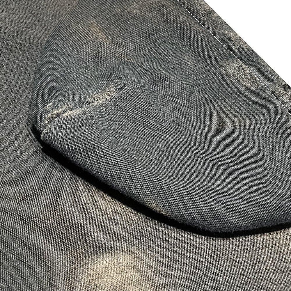 BLACK VINTAGE | ZIP HOODIE DUST PAINTING / SLATE