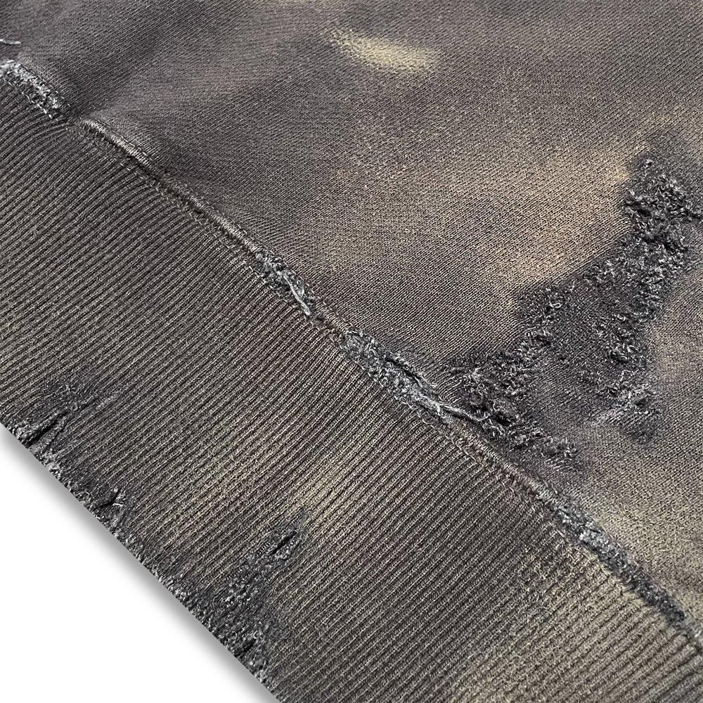 BLACK VINTAGE | CREWNECK SWEAT SHIRTS DUST PAINTING / BLACK