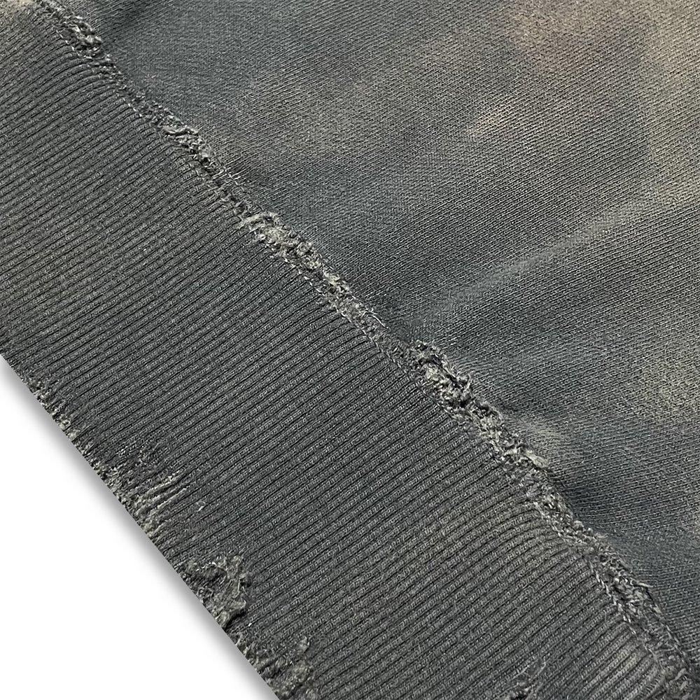 BLACK VINTAGE | CREWNECK SWEAT SHIRTS DUST PAINTING / SLATE