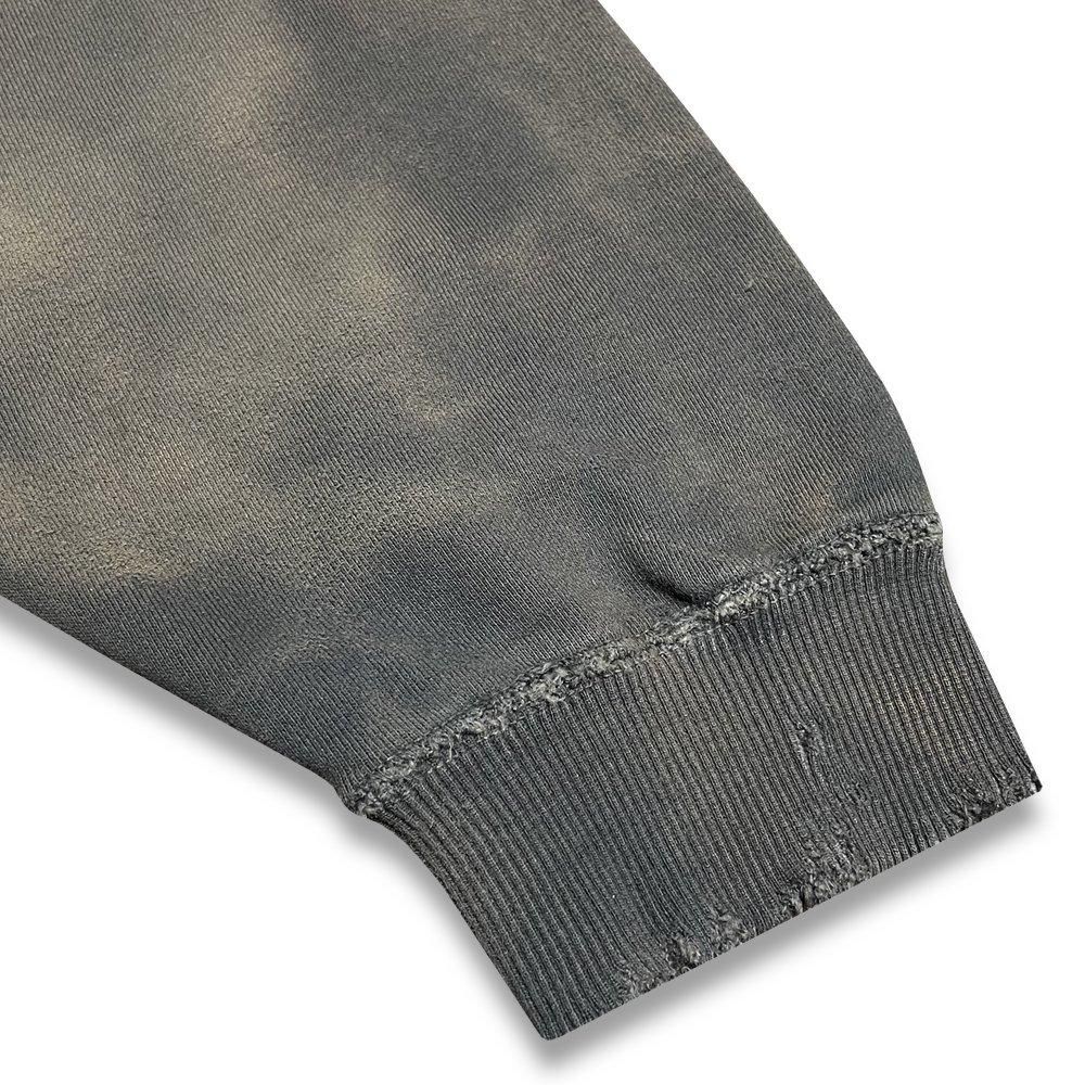 BLACK VINTAGE | CREWNECK SWEAT SHIRTS DUST PAINTING / SLATE