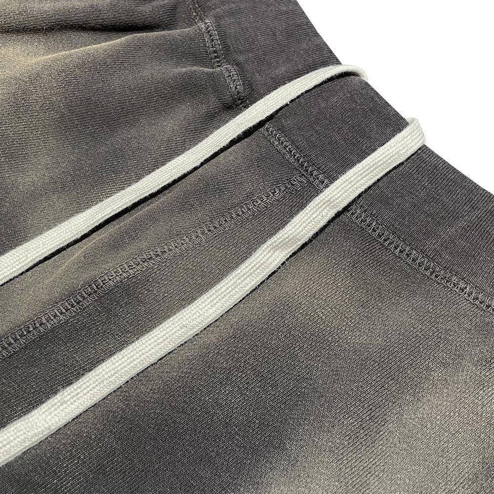 BLACK VINTAGE | SWEAT PANTS DUST PAINTING / BLACK