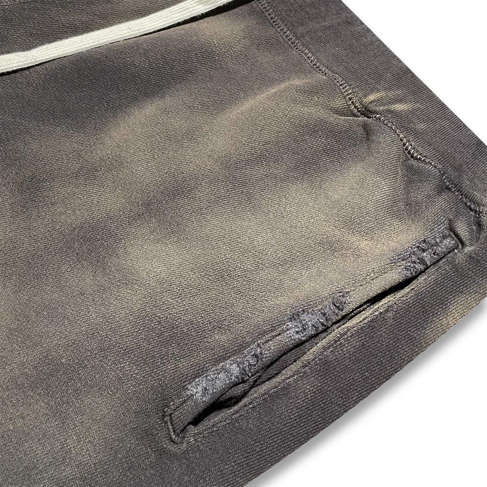 BLACK VINTAGE | SWEAT PANTS DUST PAINTING / BLACK