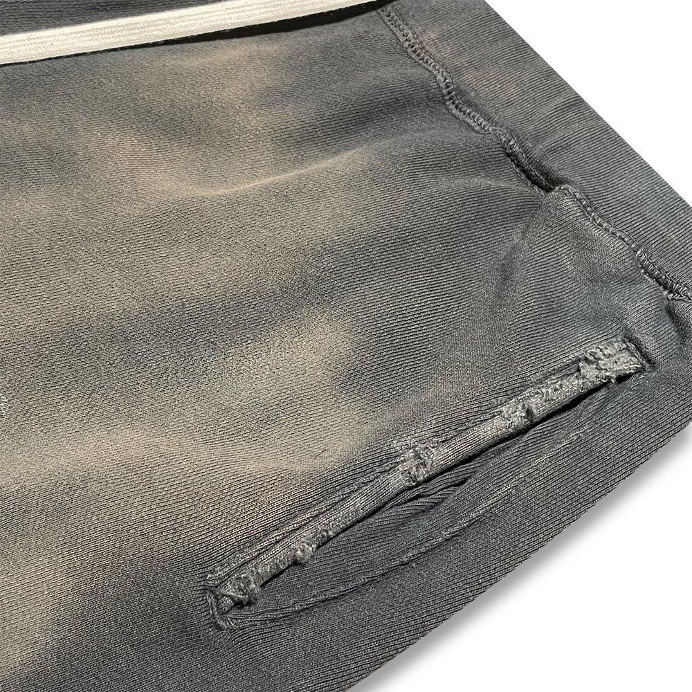 BLACK VINTAGE | SWEAT PANTS DUST PAINTING / SLATE