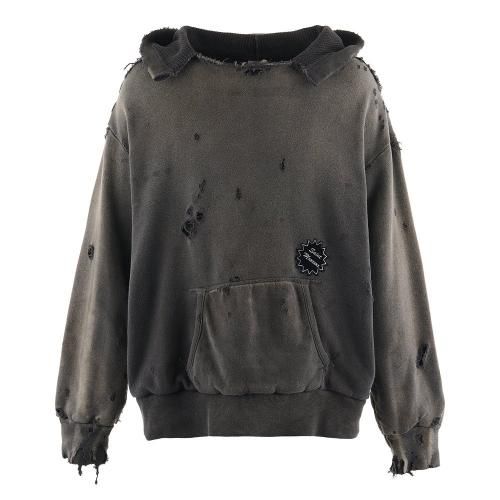 SAINT MXXXXXX | HOODIE DOUBLE-FACE / CHARKOAL