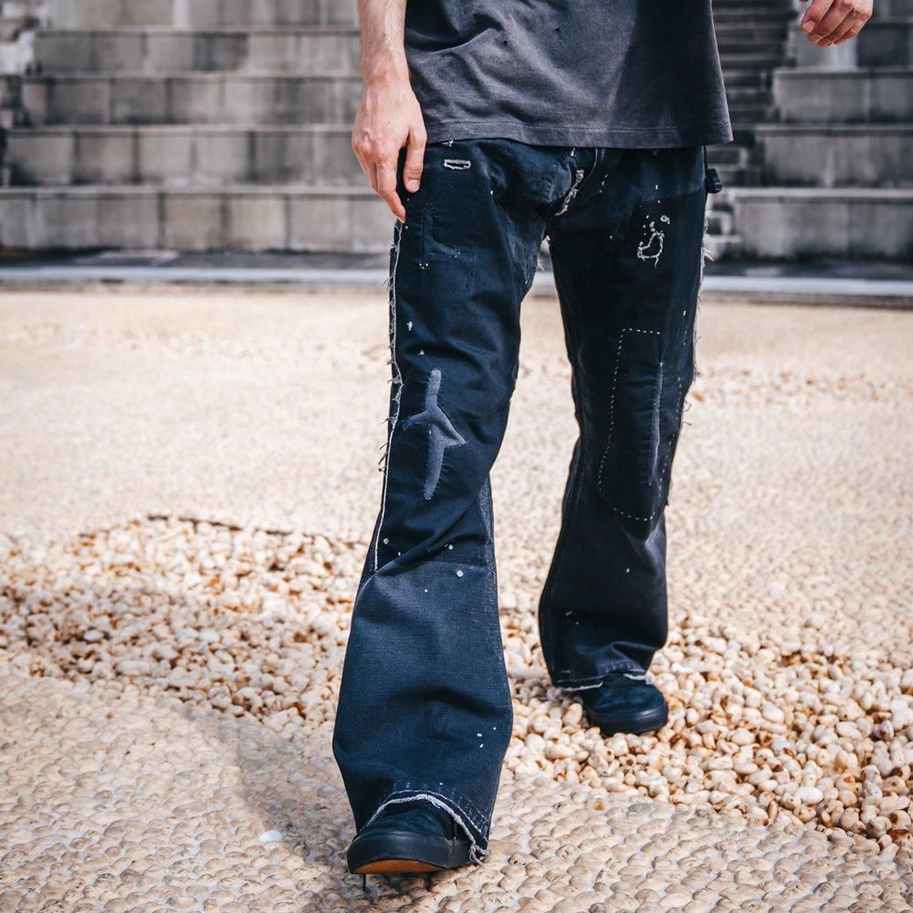 SAINT MXXXXXX | DOUBLE KNEE DACK / BLACK