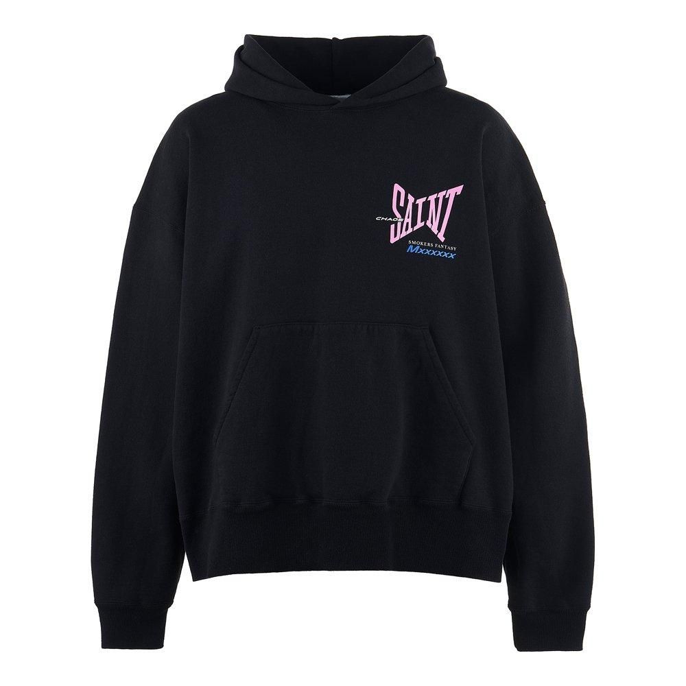 SAINT MXXXXXX | HOODIE RIBON SAINT / BLACK