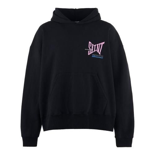 SAINT MXXXXXX(セントマイケル) 商品ページ - HOODIE RIBON SAINT / BLACK
