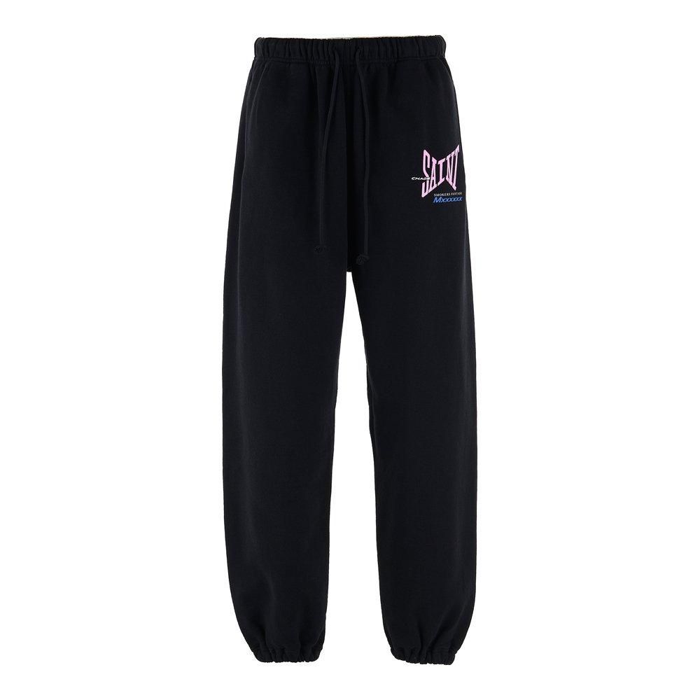 SAINT MXXXXXX | SWEAT PANTS RIBON SAINT / BLACK