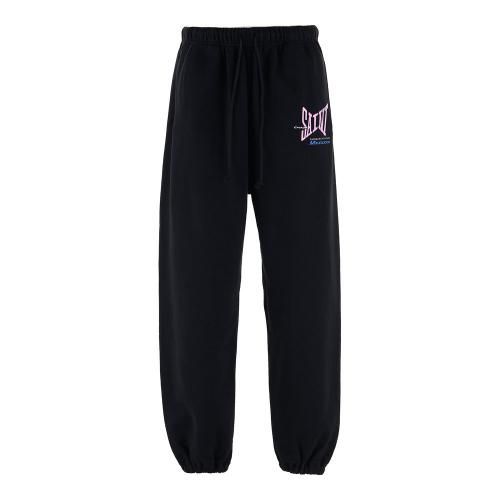 SAINT MXXXXXX | SWEAT PANTS RIBON SAINT / BLACK