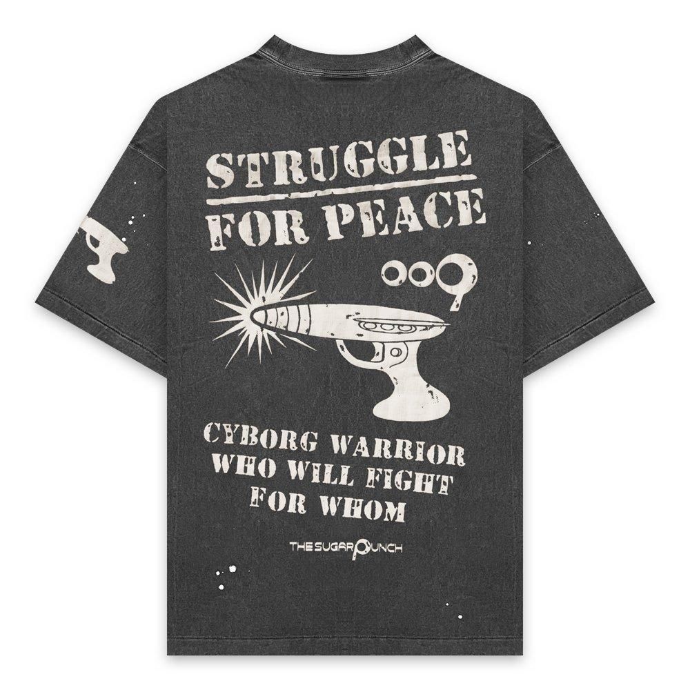 THE SUGAR PUNCH | CYBORG009 T-SHIRT (PEACE) / BLACK