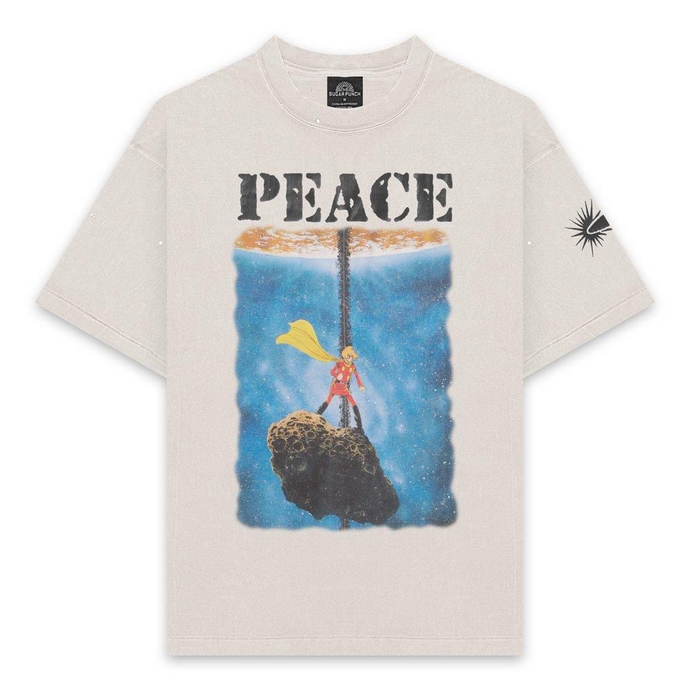 THE SUGAR PUNCH | CYBORG009 T-SHIRT (PEACE) / WHITE