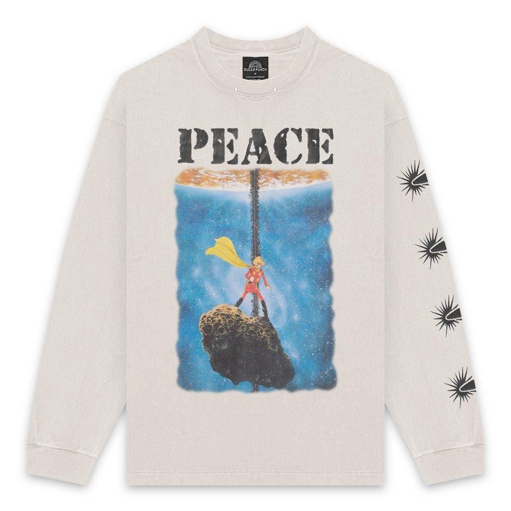 THE SUGAR PUNCH | CYBORG009 LONGSLEEVE (PEACE) / WHITE
