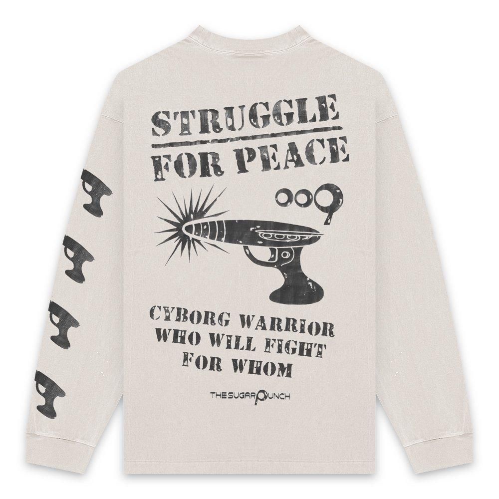 THE SUGAR PUNCH | CYBORG009 LONGSLEEVE (PEACE) / WHITE