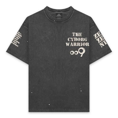 THE SUGAR PUNCH | CYBORG009 T-SHIRT (WOOD PATTERN) / BLACK