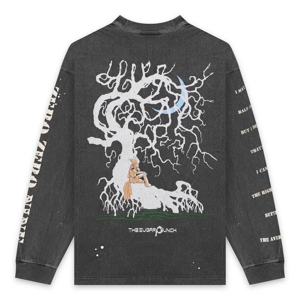 THE SUGAR PUNCH | CYBORG009 LONGSLEEVE (WOOD PATTERN) / BLACK