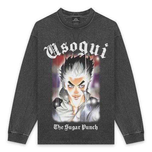 THE SUGAR PUNCH | USOGUI L/S T-SHIRT / BLACK