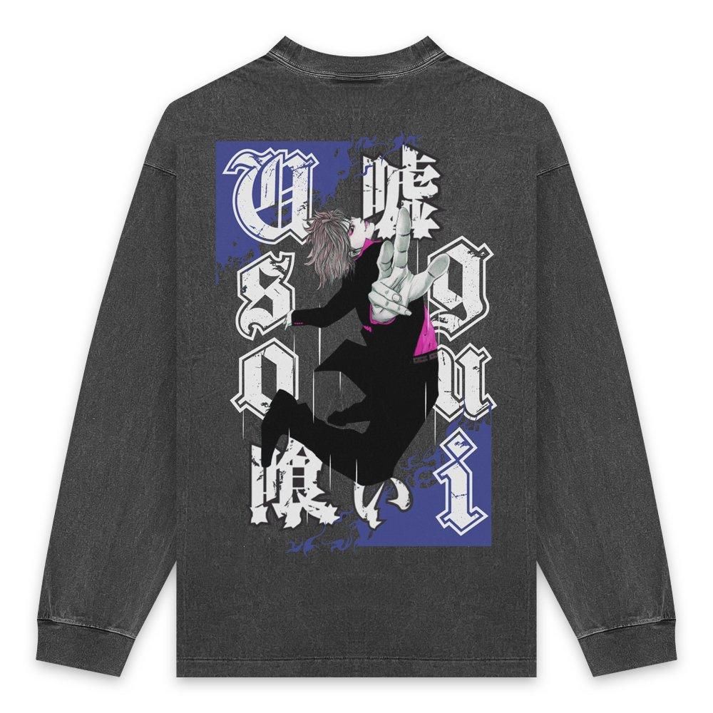 THE SUGAR PUNCH | USOGUI L/S T-SHIRT / BLACK