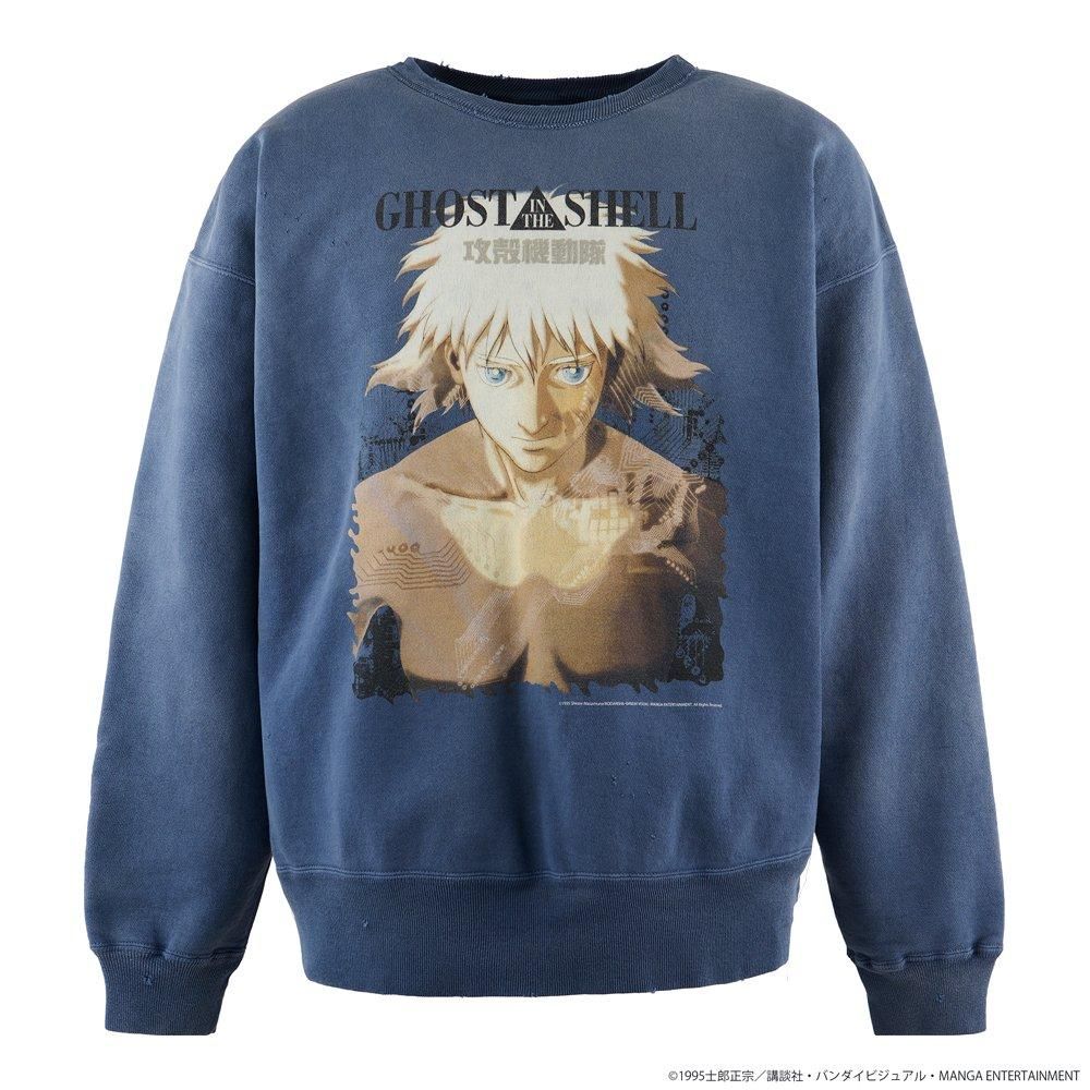 SAINT MXXXXXX | GS_CREW NECK SWEAT SHIRT GHOST IN THE SHELL / NAVY