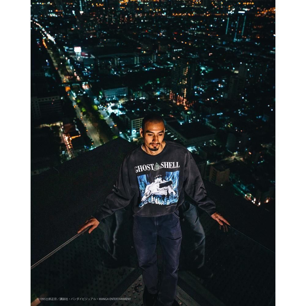 SAINT MXXXXXX | GS_CREW NECK SWEAT SHIRT GHOST IN THE SHELL / BLACK