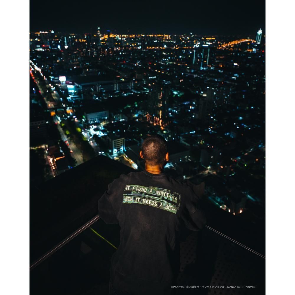 SAINT MXXXXXX | GS_CREW NECK SWEAT SHIRT GHOST IN THE SHELL / BLACK