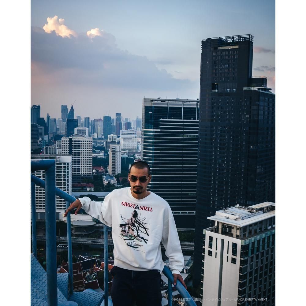SAINT MXXXXXX | GS_CREW NECK SWEAT SHIRT GHOST IN THE SHELL / WHITE