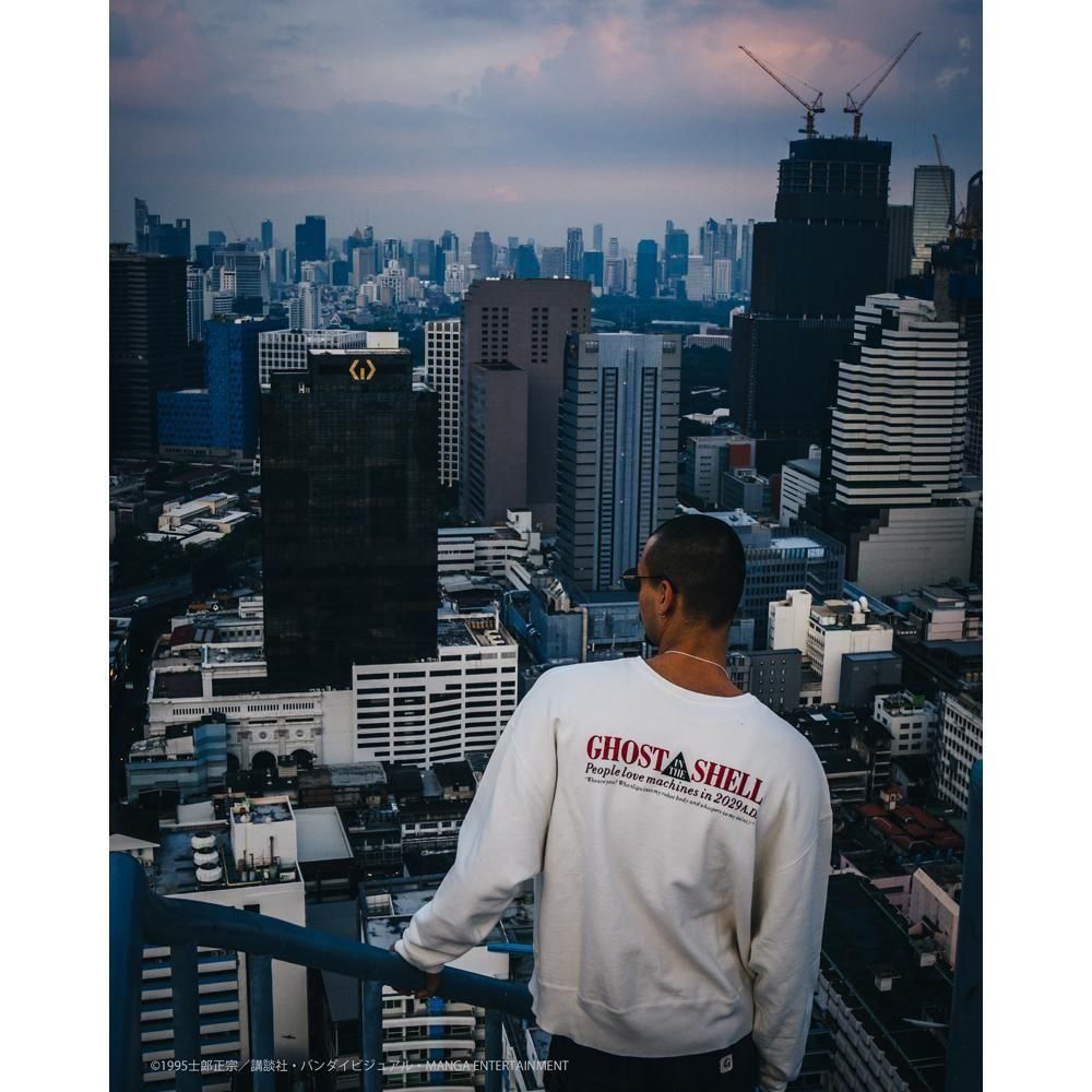 SAINT MXXXXXX | GS_CREW NECK SWEAT SHIRT GHOST IN THE SHELL / WHITE