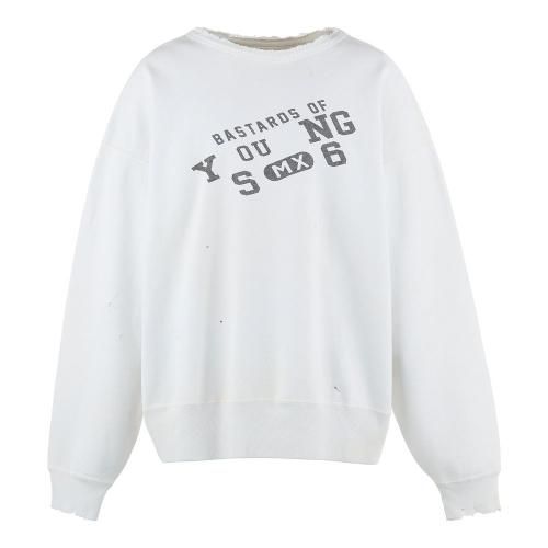 SAINT MXXXXXX | BJ_CREW NECK SWEAT SHIRT YOUNG / WHITE