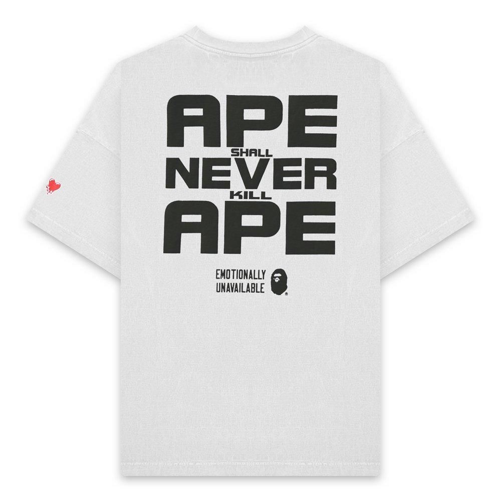 EMOTIONALLY UNAVAILABLE | EU BAPE FACE SS TEE / WHITE