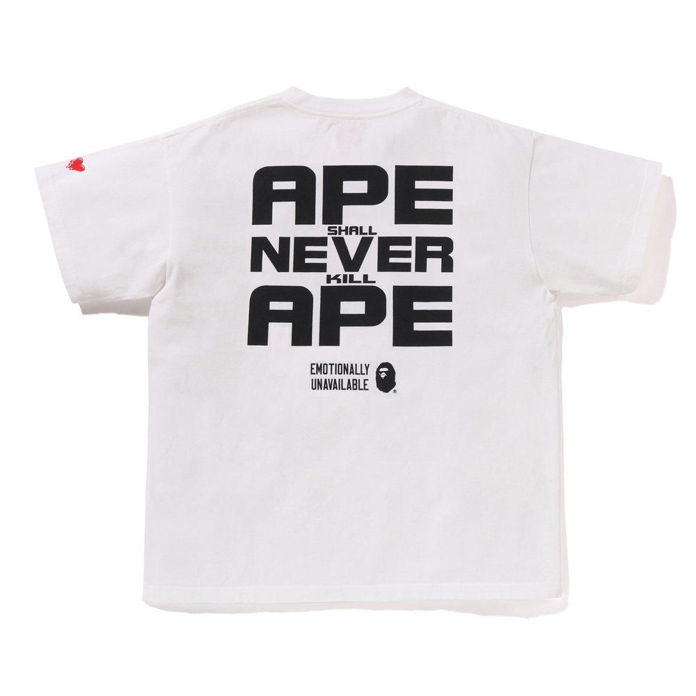 EMOTIONALLY UNAVAILABLE | EU BAPE FACE SS TEE / WHITE