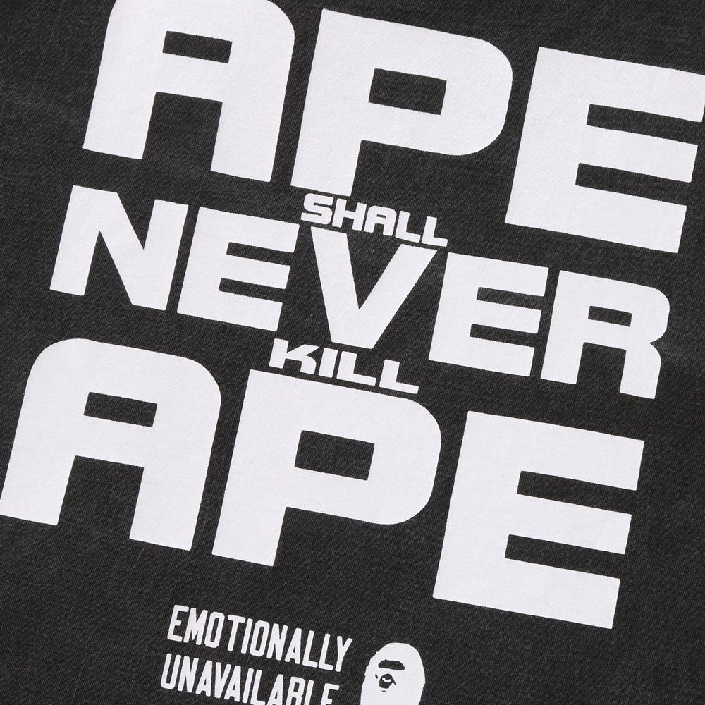 EMOTIONALLY UNAVAILABLE | EU BAPE FACE SS TEE / VINTAGE BLACK